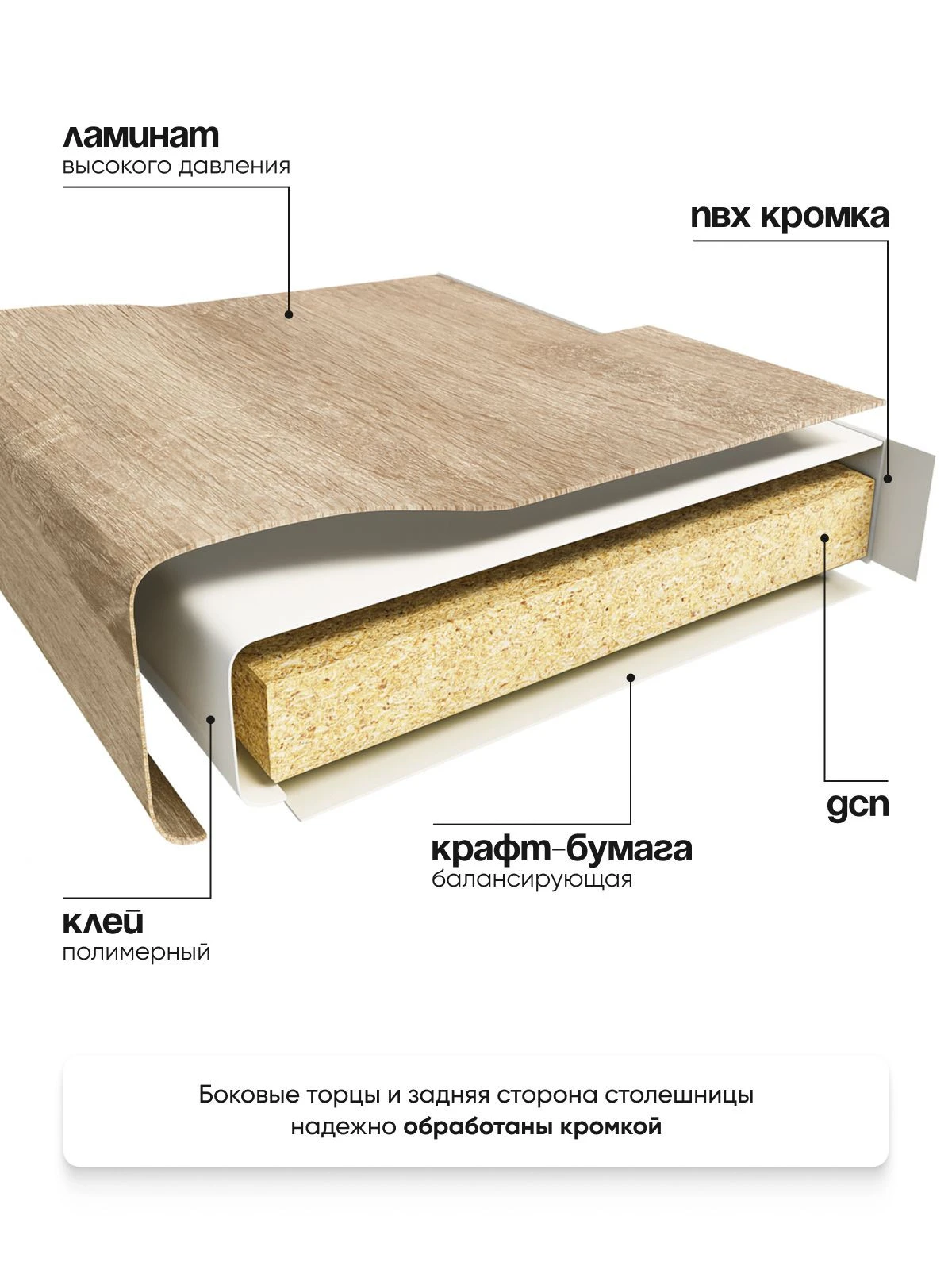 ARNIKA Кухонный гарнитур со столешницей "Довер", 100см, графит
